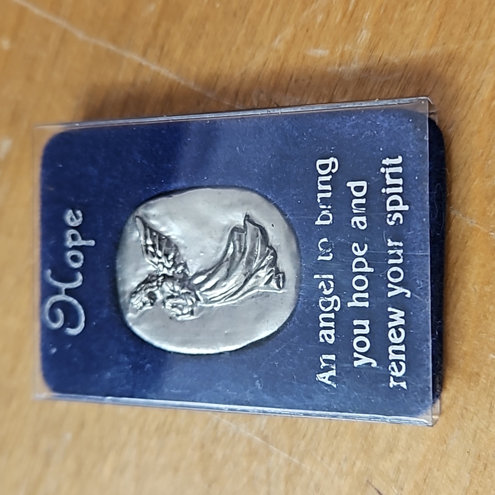 Pocket angel...Still in original box...Pewter